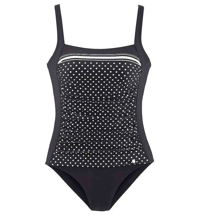 Lascana Women's Patterned Shaping One Piece Swimsuit