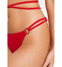 Lscn by Lascana Women's O-Ring Cheeky Bikini Swimsuit Bottom