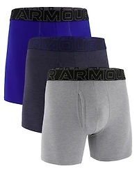 Under Armour Men's 3-Pack Performance Solid 6" Boxer Briefs