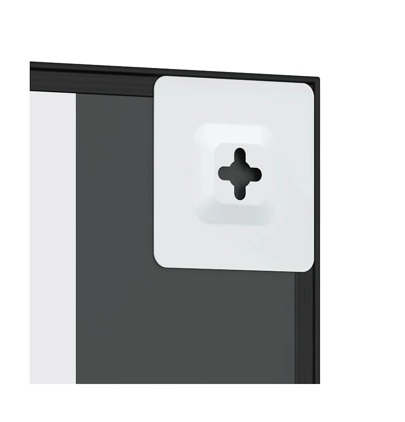 vidaXL Wall Mirror Black 11.8"x23.6" Rectangle Iron