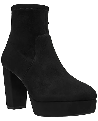 Anne Klein Womens Volt Platform Block Heel Dress Booties