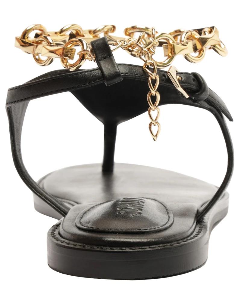 Schutz Women Lys Round Toe Flat Sandals