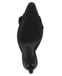 Anne Klein Women's Akcassia Snip Toe Kitten Heel Slip-On Mules