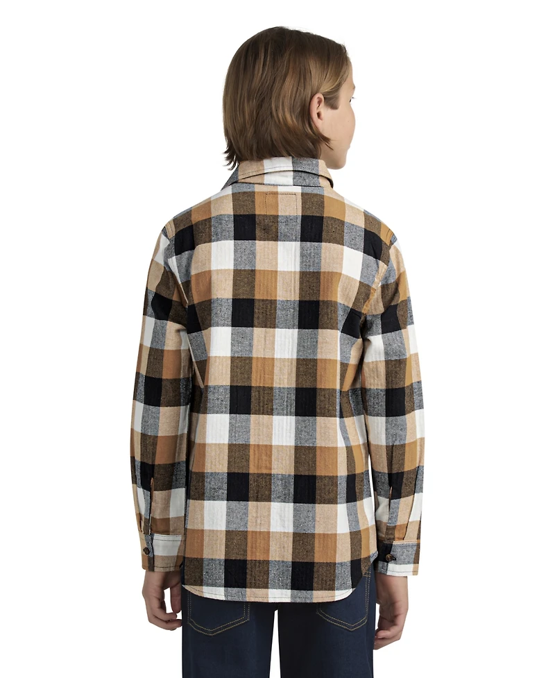 Levi's Big Boys Buffalo Checkered Flannel Long Sleeve Shirt