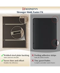 Keonjinn Inch Brushed Nickel Bathroom Vanity Mirror Metal Framed Over Sink Wall Mirror Horizontal/Vertical