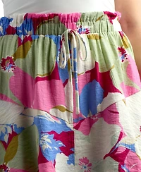 Bcx Junior's Resort Print Crinkle Mini Skort