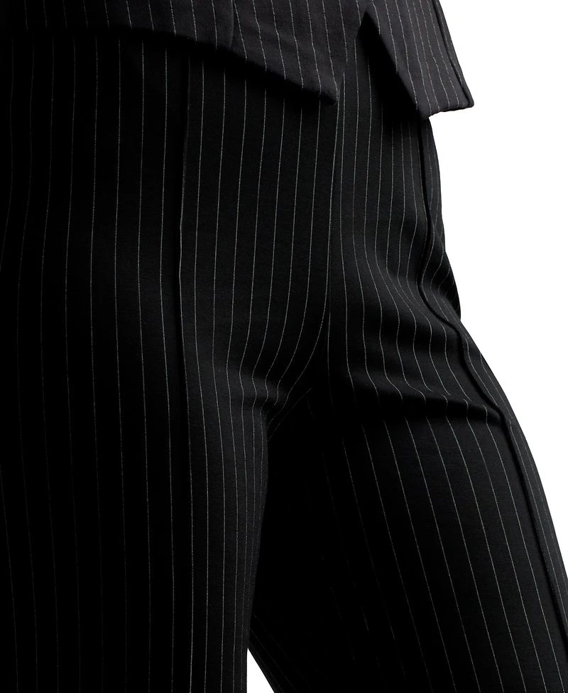 Bcx Junior's Pinstripe Flare-Leg Pants