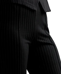 Bcx Junior's Pinstripe Flare-Leg Pants