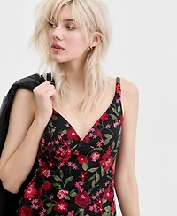 City Studios Juniors' Embroidered Sequined Gown, Created for Macy's