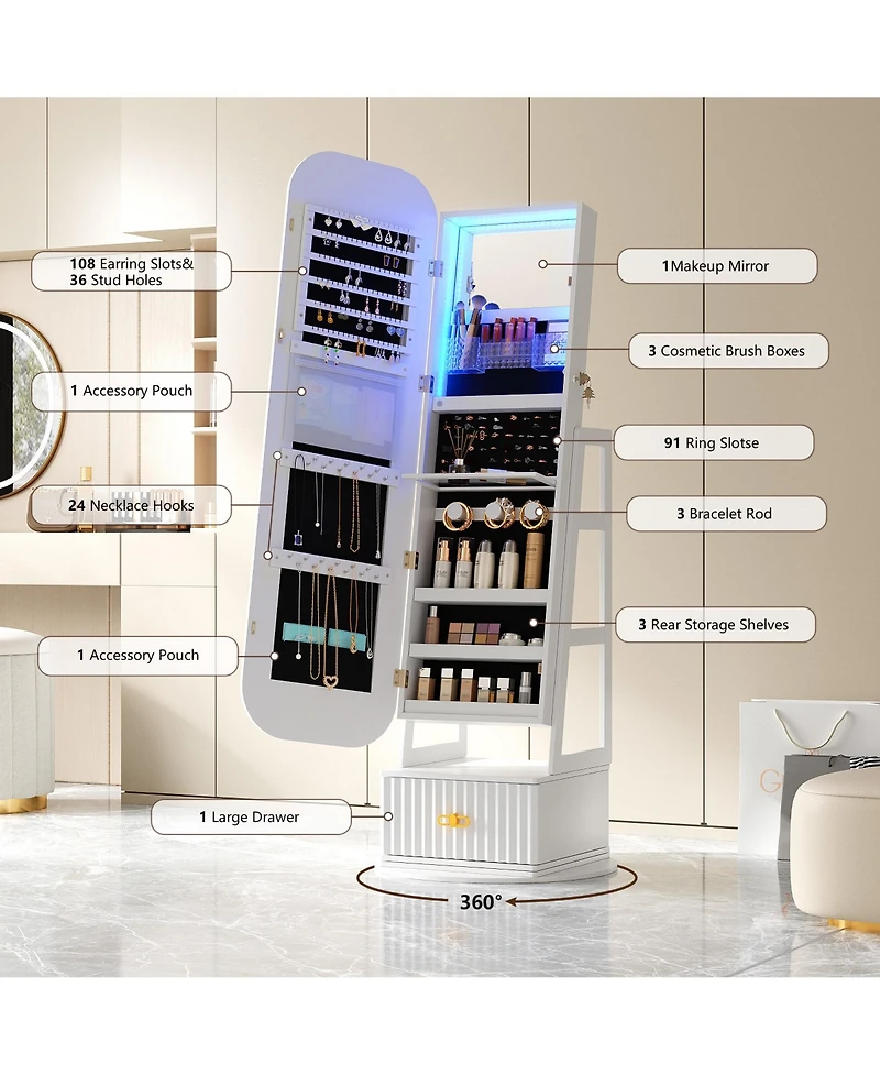 Vlsrka Color Block Full Length Mirror