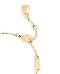 Coach Faux Stone Signature Name Plate Bracelet