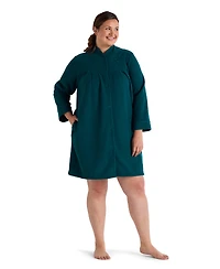 Miss Elaine Plus Long-Sleeves Short Robe