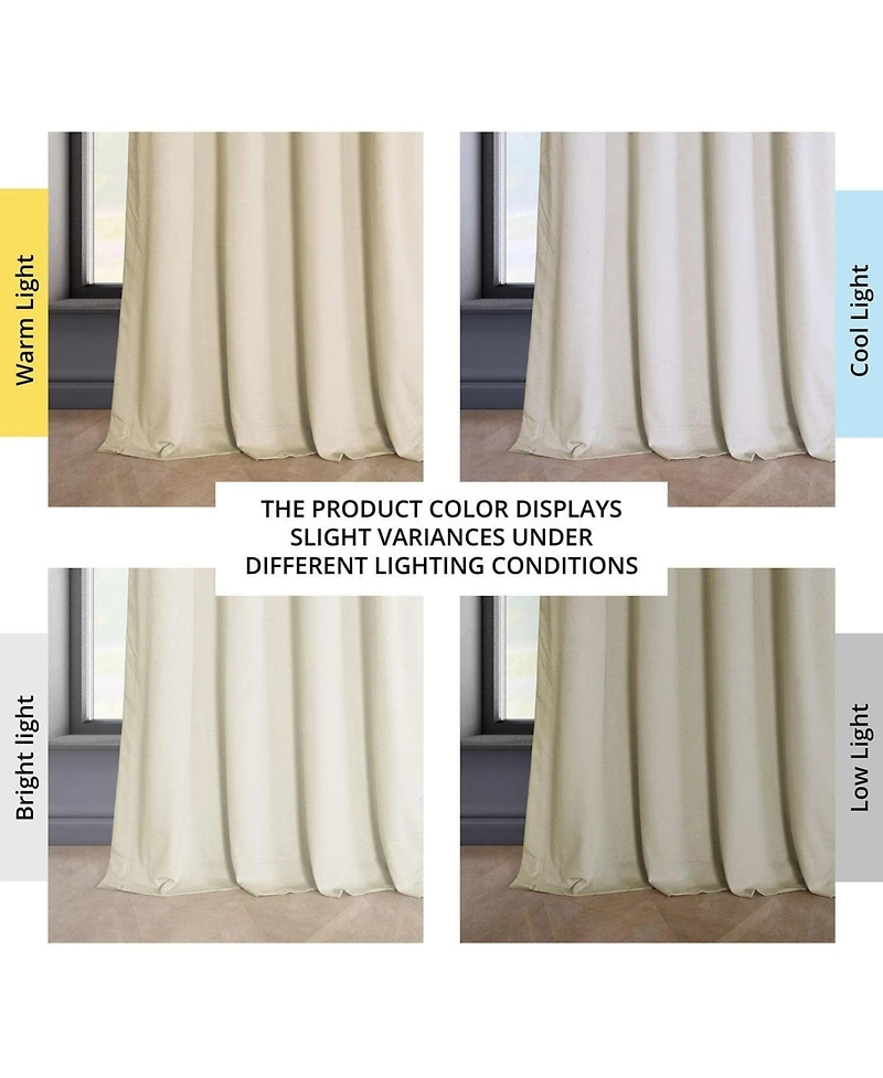 Half Price Drapes Grommet Heritage Plush Velvet Room Darkening Curtain