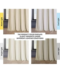 Half Price Drapes Grommet Heritage Plush Velvet Room Darkening Curtain
