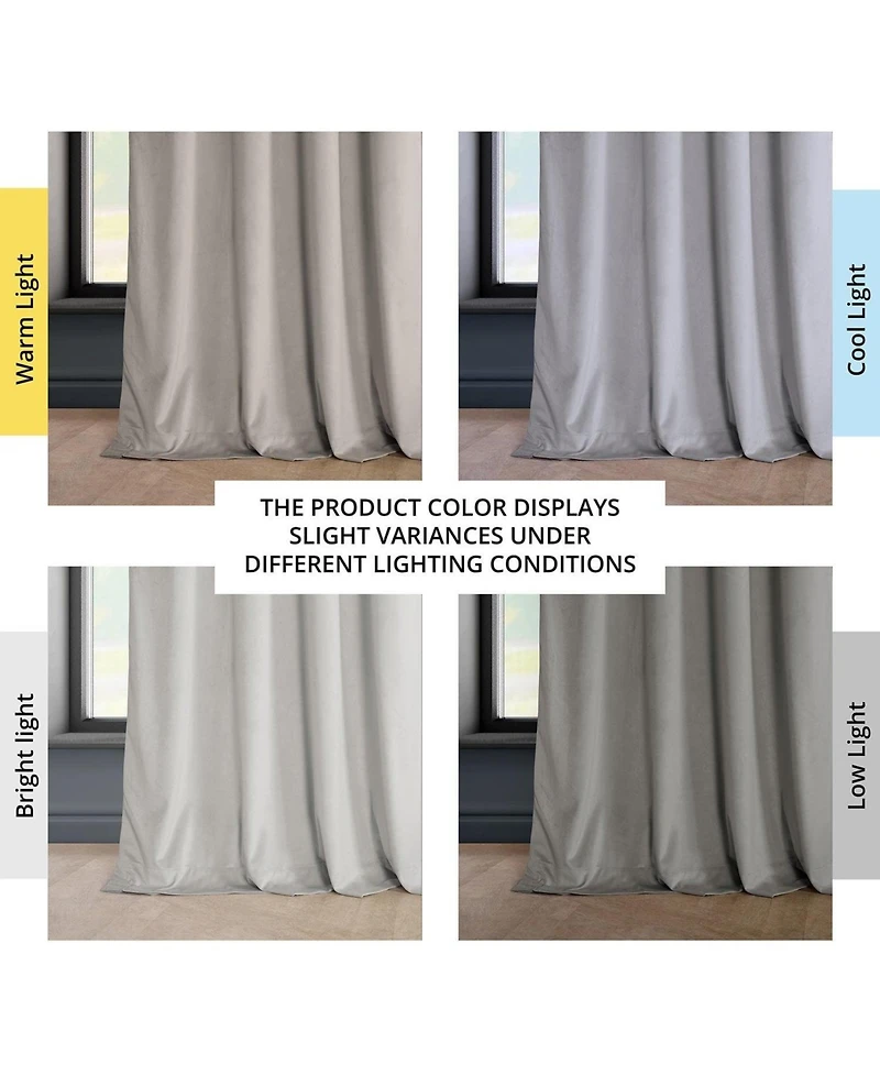 Half Price Drapes Grommet Heritage Plush Velvet Room Darkening Curtain