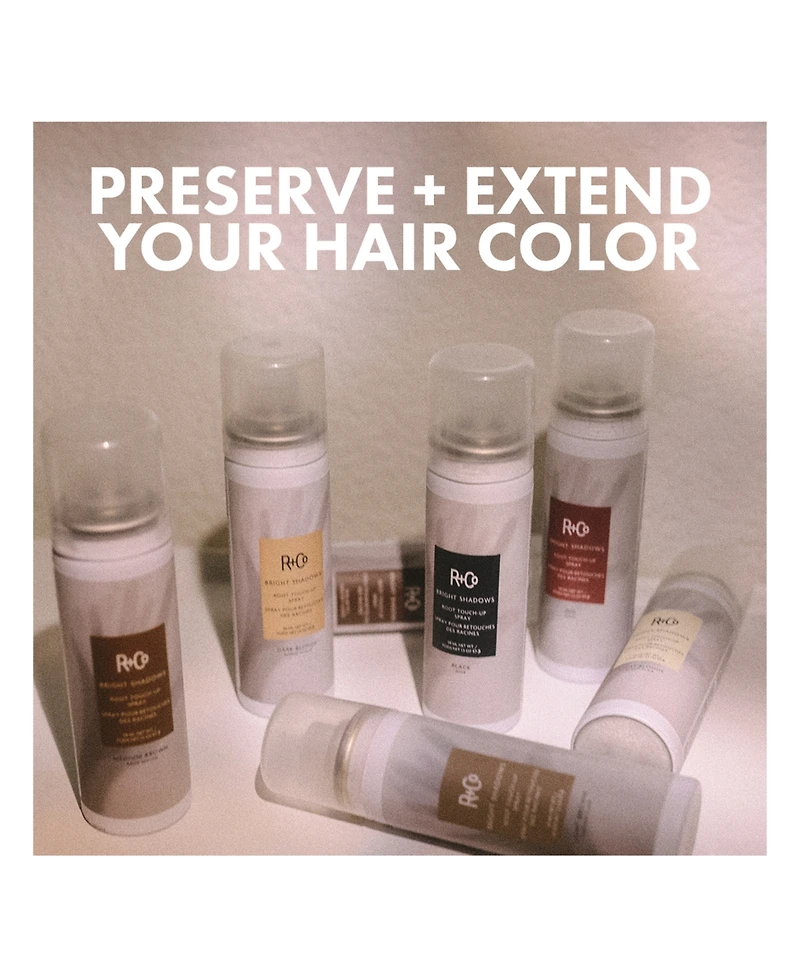 R+Co Bright Shadows Root Light Brown Touch Up Spray, 1.5 oz.