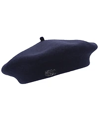 Lauren Ralph Lauren Women's Classic Wool Beret Hat with Script Logo