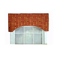Rlf Home Modern Design Classic Fair And Square Arch Style Window Valance 50" x 17" Multicolor