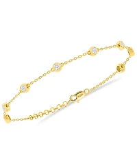 Forever Grown Diamonds Lab-Grown Diamond Bracelet (1 ct. t.w.) Sterling Silver (also 14k Gold Plated Silver)