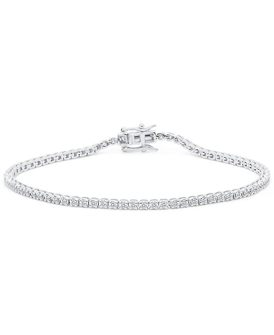 Forever Grown Diamonds Lab-Grown Diamond Bracelet (1 ct. t.w.) in Sterling Silver (also in 14k Gold Plated Sterling Silver)