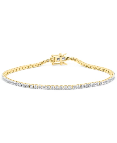 Forever Grown Diamonds Lab-Grown Diamond Bracelet (1 ct. t.w.) Sterling Silver (also 14k Gold Plated Silver)