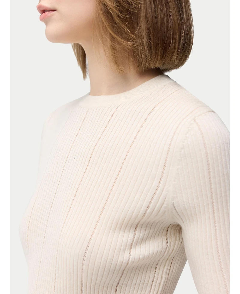 Gobi Cashmere Women's Ajour-Knit Silk Top