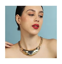 Sohi Women's The Petra-Chain Collar Necklace - California Gold