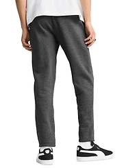 Puma Men's Logo Fleece Open Bottom Regular-Fit Sweatpants
