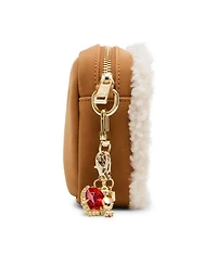 Madden Girl Elisen Nubuck/Sherpa Camera Crossbody