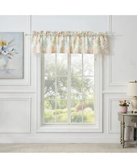 Greenland Home Fashions Chloe Light Filtering Semi Sheer 3" Rod Pocket Window Valance 84" x 16" Pastel
