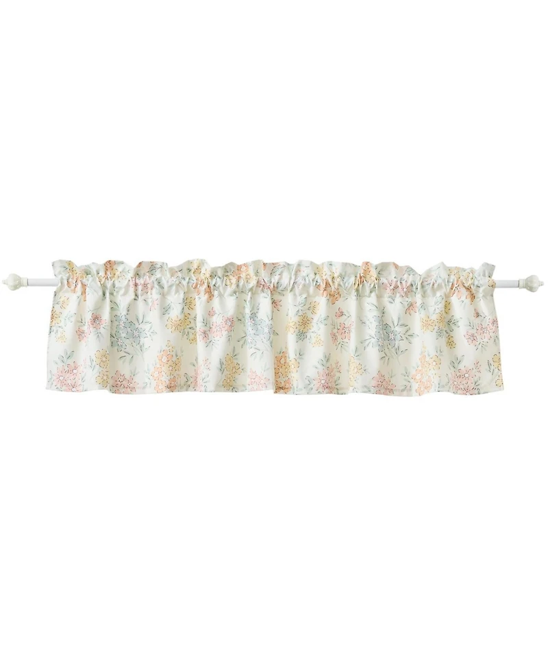 Greenland Home Fashions Chloe Light Filtering Semi Sheer 3" Rod Pocket Window Valance 84" x 16" Pastel