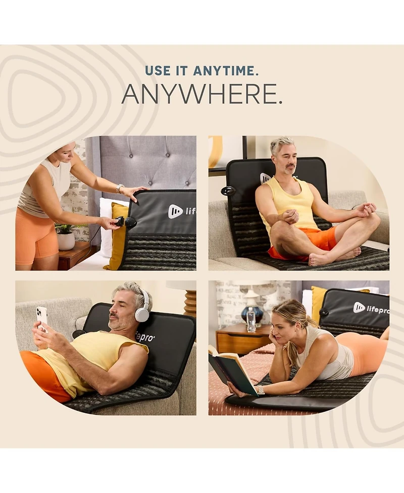 Lifepro 74" Full-Length Far Infrared Heating Mat – Foldable Therapy Mat for Mood, Energy, and Recovery