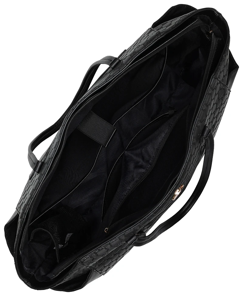 Elle Compass 14" Monogram Weekender Duffel Bag