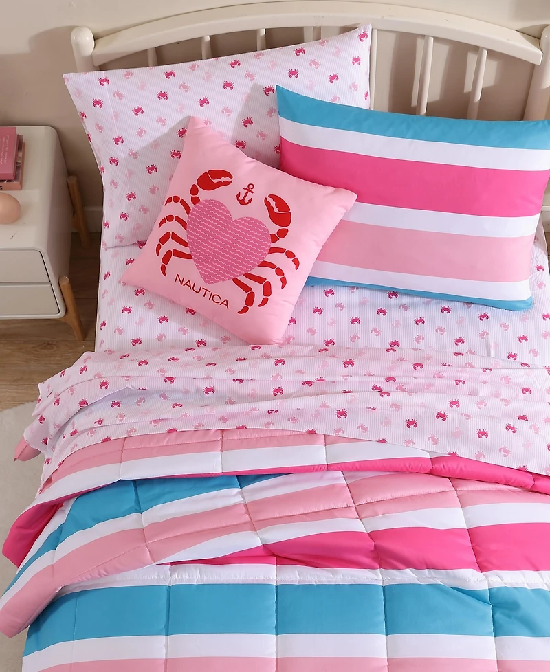 Nautica Cru Stripe Microfiber 3-Pc. Comforter Set, Twin