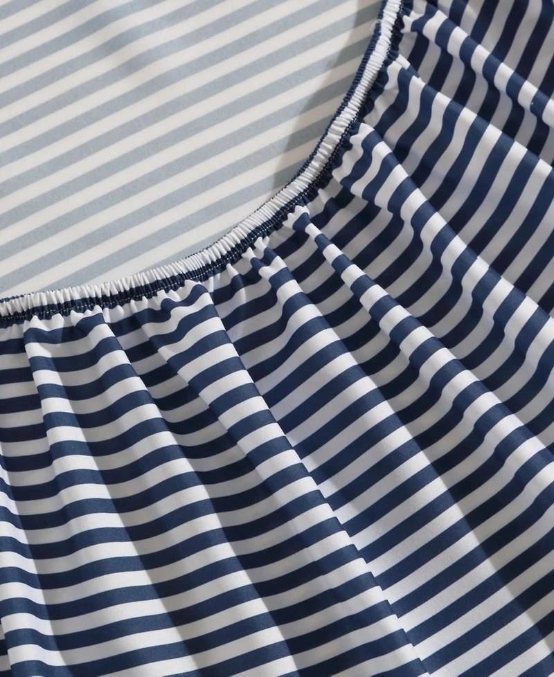 Eddie Bauer Vivid Stripe Microfiber -Pc. Sheet Set