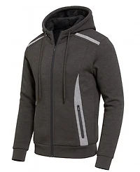 Blu Rock Men's Slim-Fit Reflective Tech Full-Zip Hoodie