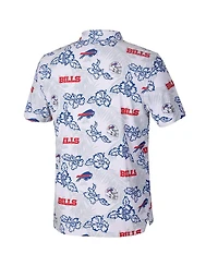 Reyn Spooner Men's White Buffalo Bills Pua Performance Game Day Polo Shirt
