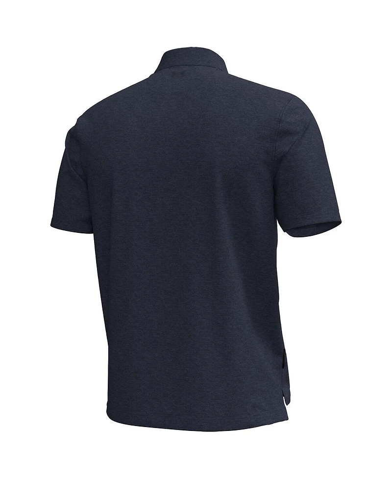 Under Armour Men's Navy Notre Dame Fighting Irish Hockey Leprechaun Drive Aura Polo Shirt