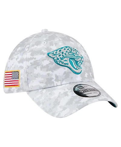 New Era Men's White Jacksonville Jaguars 2025 Salute to Service Digital Camo Fan Pack 39THIRTY Flex Hat