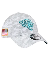 New Era Men's White Jacksonville Jaguars 2025 Salute to Service Digital Camo Fan Pack 39THIRTY Flex Hat