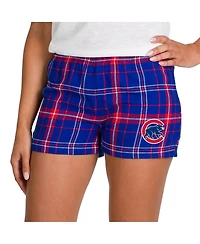 Concepts Sport Women's Royal/Red Chicago Cubs Ultimate Flannel Shorts