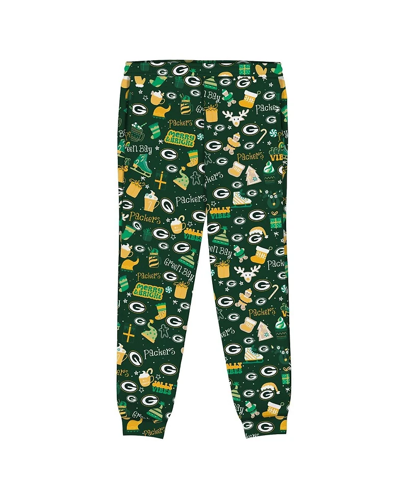 Outerstuff Toddler Green Bay Packers Chestnut Holiday Sleep Set
