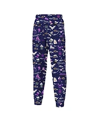 Outerstuff Big Boys and Girls Purple Baltimore Ravens Chestnut Holiday Sleep Set