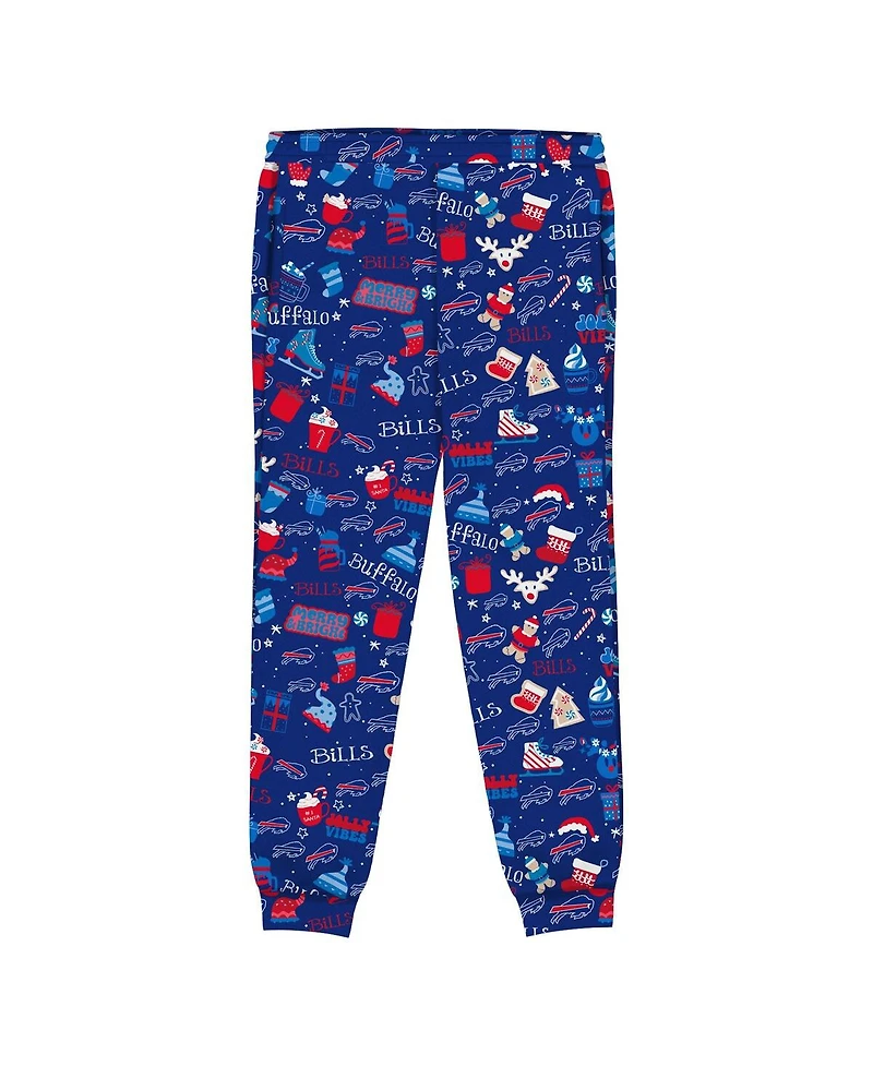 Outerstuff Preschool Royal Buffalo Bills Chestnut Holiday Sleep Set