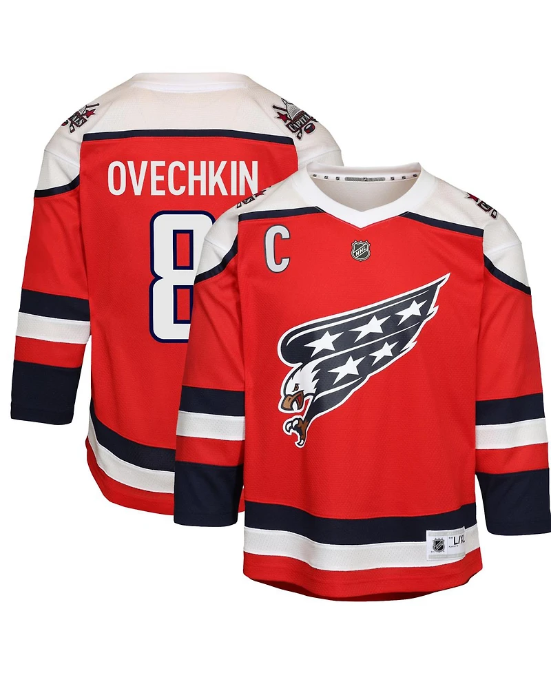 Outerstuff Big Boys and Girls  Alexander Ovechkin Red Washington Capitals Alternate Replica Player Jersey