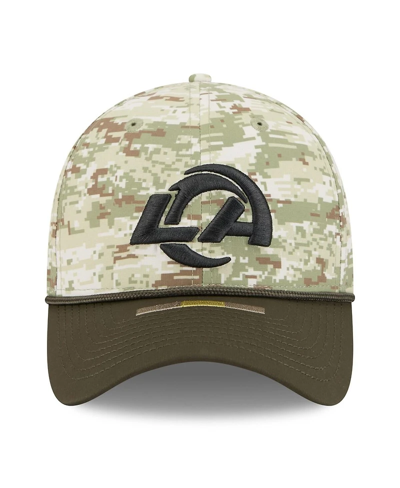 New Era Men's Camo Los Angeles Rams 2025 Salute to Service 39THIRTY Flex Hat