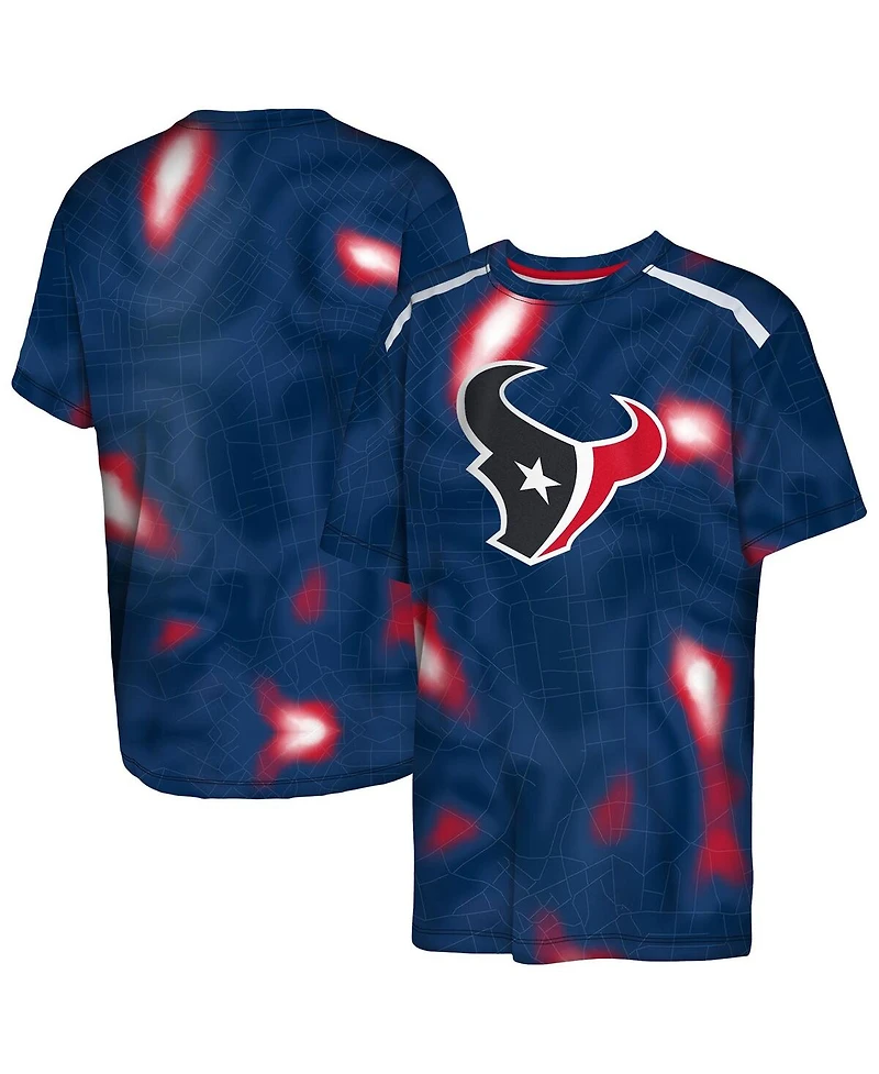 Outerstuff Big Boys and Girls Navy Houston Texans End Zone Dri-Tek T-Shirt