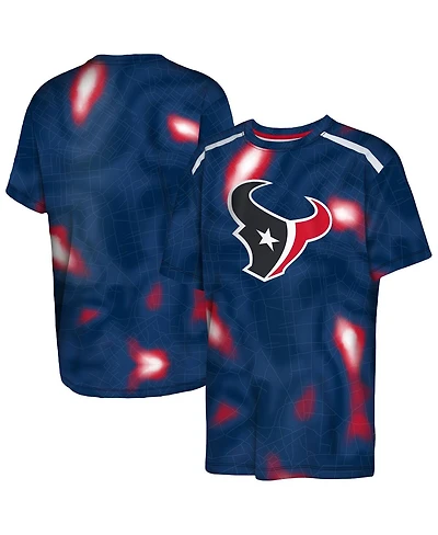 Outerstuff Big Boys and Girls Navy Houston Texans End Zone Dri-Tek T-Shirt