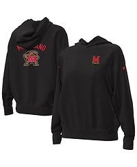 Under Armour Women's Black Maryland Terrapins Oversized Gameday Icon Hoodie