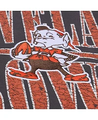 Mitchell & Ness Men's Black Cleveland Browns Downtown Crew Vintage Logo Sweatshirt